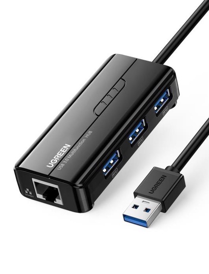 Ugreen 20265 USB 3.0 Hub with Gigabit Adapter