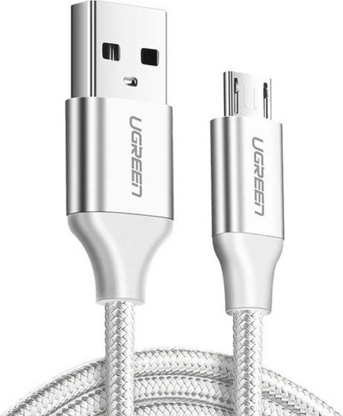 Ugreen US290 Micro Silver 2m 60153 2A (Kalodio micro USB)