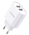 Ugreen CD104 12W Dual USB White 20384 (Fortistis Spitiou Xoris Kalodio)