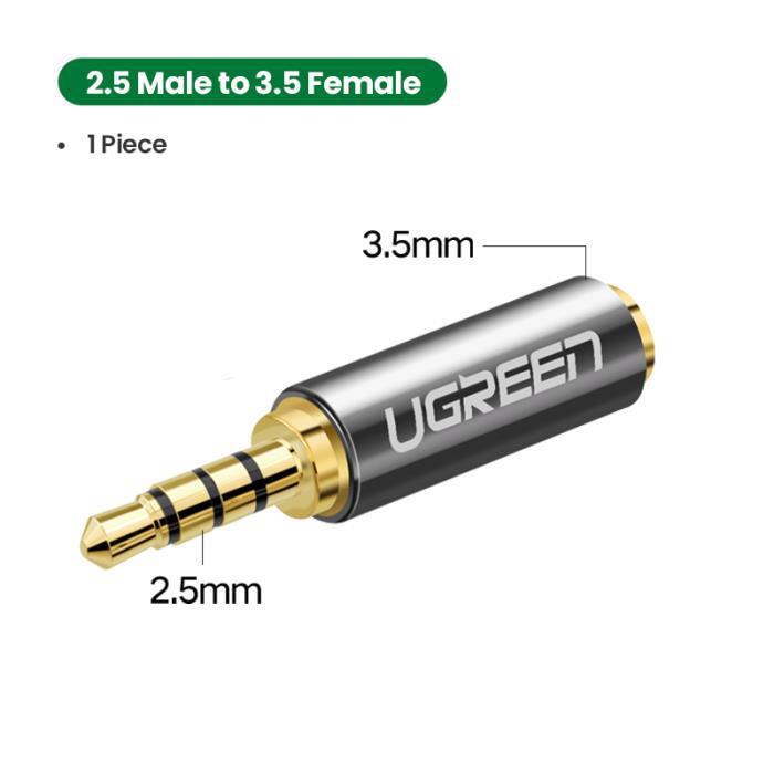 Ugreen 20501 Metatropeas 2.5mm male se 3.5mm female