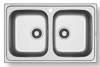 Pyramis Athena Extra 2B 107153101 (Ένθετος Νεροχύτης Inox Γυαλισμένο Μ79xΠ50cm) Pyramis Athena Extra 2B 107153101 (Enthetos Neroxutis Inox Gyalismeno M79xP50cm)
