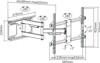 Brateck LPA49-463D (Basi Tileorasis Toixou me Braxiona 37-70" kai 60kg)